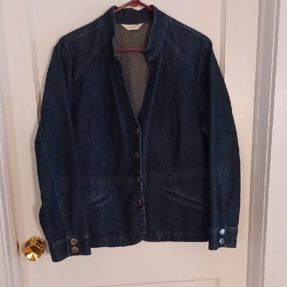 Dark Blue Denim Jacket C.J. BANKS  Womens Size Large